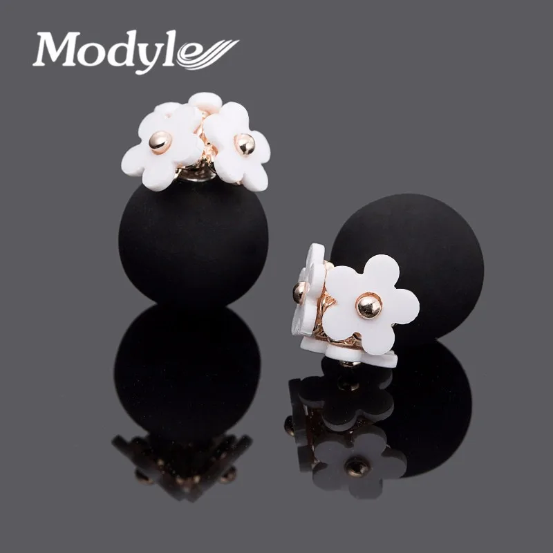Mostyle новые модные женские роскошные брендовые серьги, индивидуальные Двойные серьги-гвоздики в виде цветка для женщин
