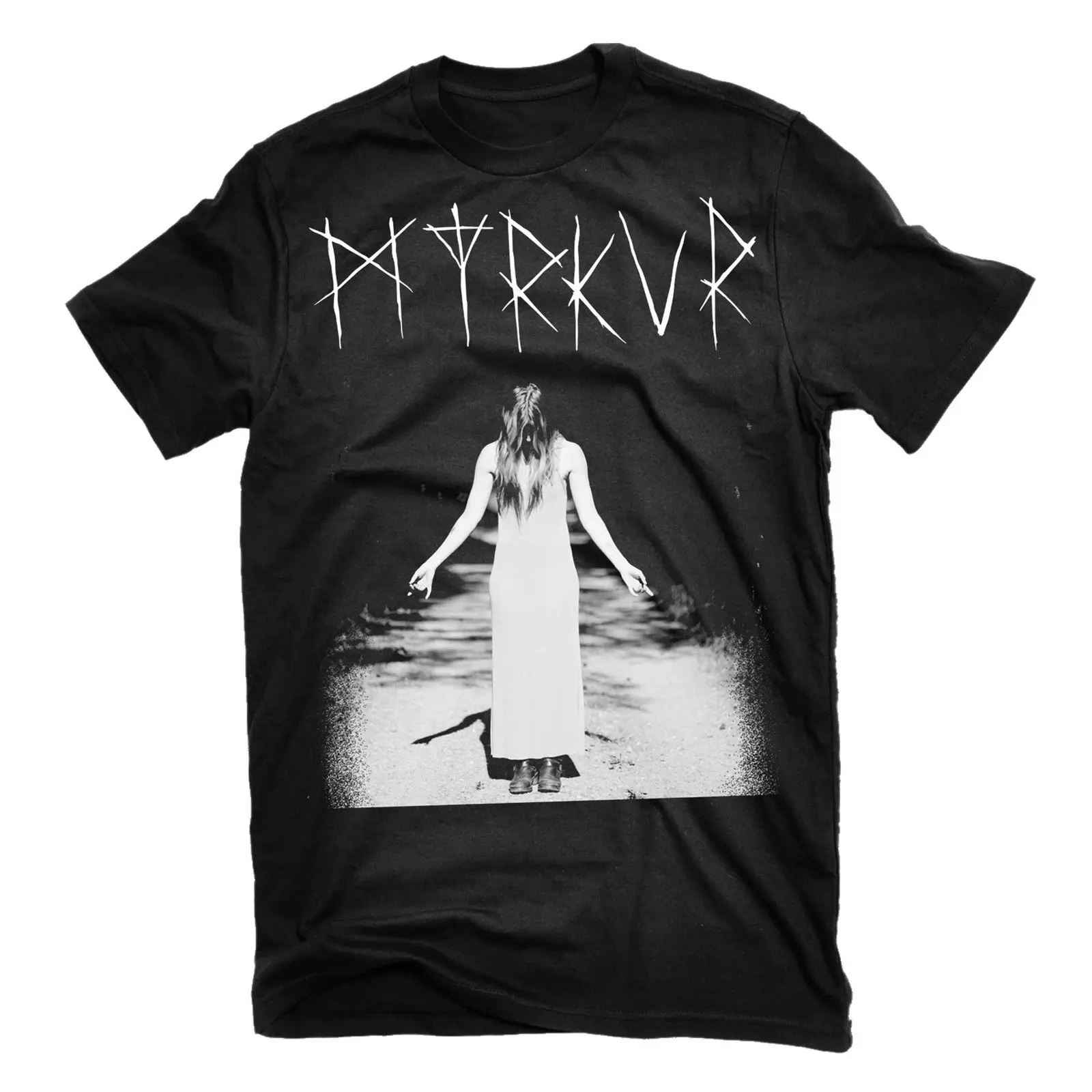 Myrkur футболка с мавзолеем короткими рукавами Топы из хлопка модная повседневная