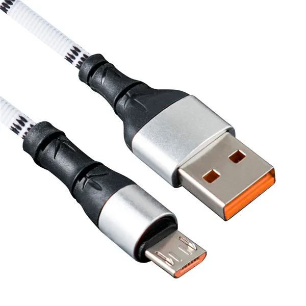 Белый Кабель Micro USB Ersuki 3.0A для быстрой зарядки usb-кабель для передачи данных для huawei samsung Xiaomi Tablet Android мобильный телефон usb-кабель для зарядки - Цвет: Белый
