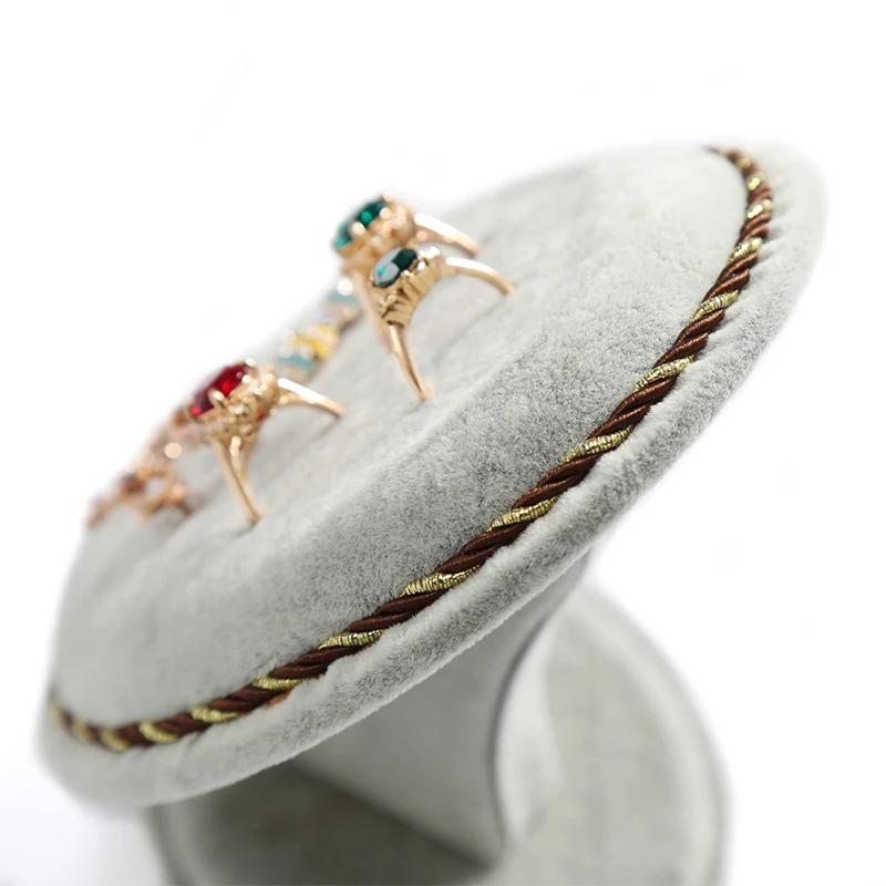 Бархатное кольцо серьги коробки для хранения органайзеры ювелирных изделий