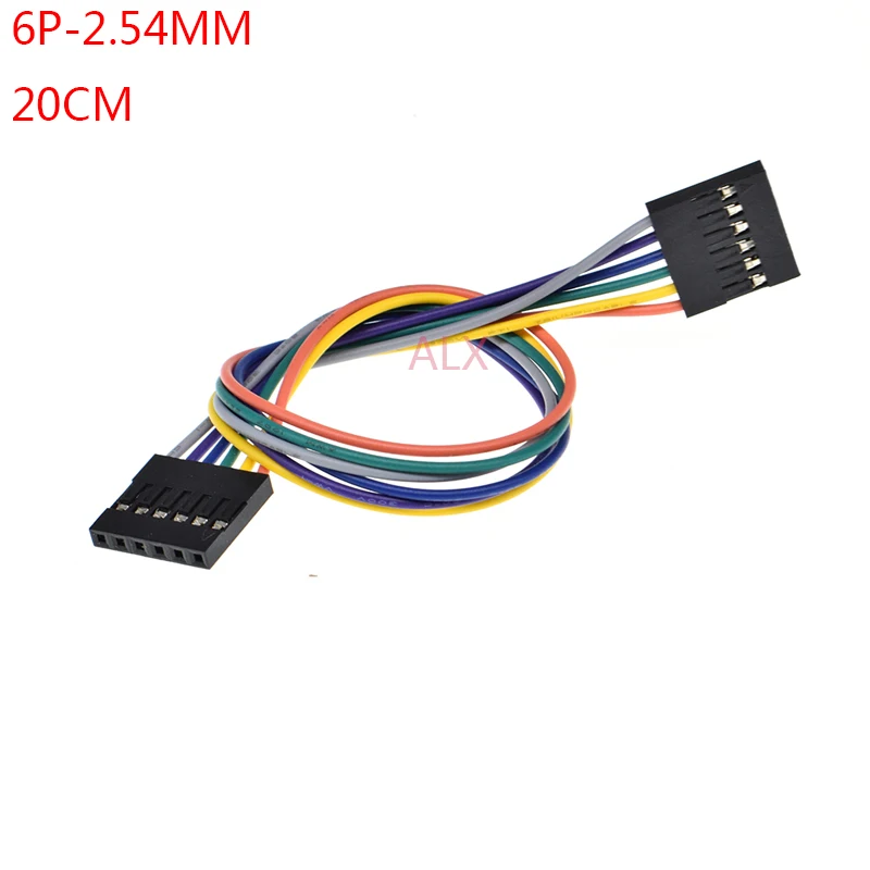 10 шт. 6 pin DUPONT линия женский шаг 2 54 мм 20 см двойная головка 6P Соединительный кабель
