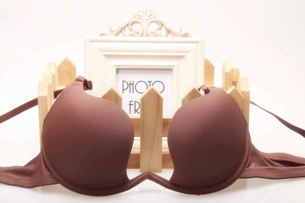 2019 Sexy Deep U Low Cut Push Up Women Lingerie Bra Backless Underwear Plunge Black Bras Intimates Female | Женская одежда