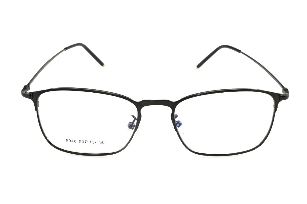 Оправа для очков в стиле ретро из титанового сплава оптическая оправа с полным