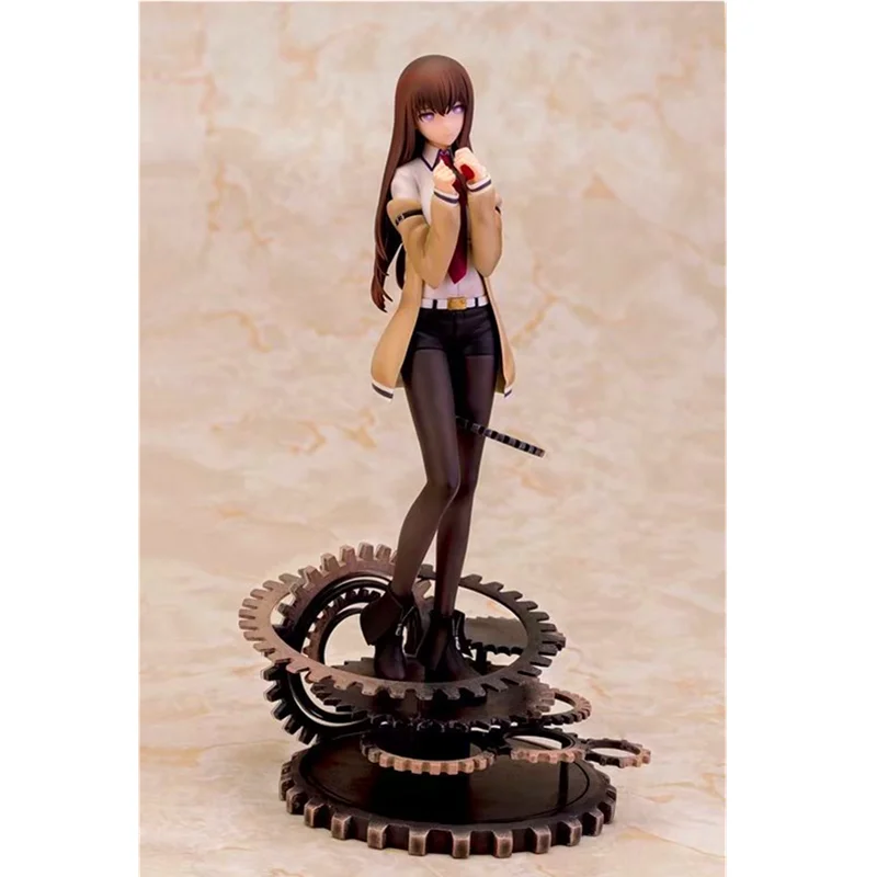 18 см Steins Gate Аниме Фигурка Makise Kurisu фигурка стоящая модель осанки Ver набор милые куклы с коробкой F315|Игровые