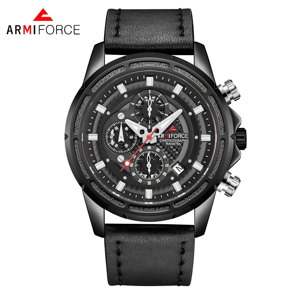 ARMIFORCE мужские спортивные часы водонепроницаемые военные хронограф кварцевые