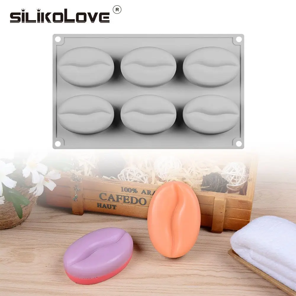 SILIKOLOVE 6 полости кофе Форма 3D DIY силиконовые формы для мыла изготовление ручной работы ремесла формы