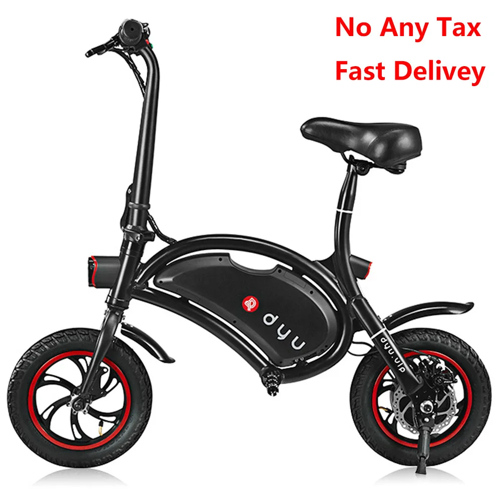 F Wheel DYU D1 Электрический велосипед 12 дюймов колеса 10Ah Умный складной электрический