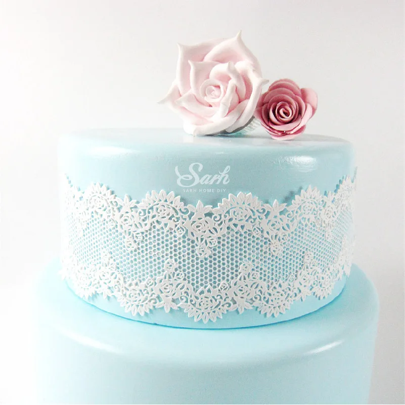 L112 паутина цветов кружева коллекции кружевные границы украшение помадка торт