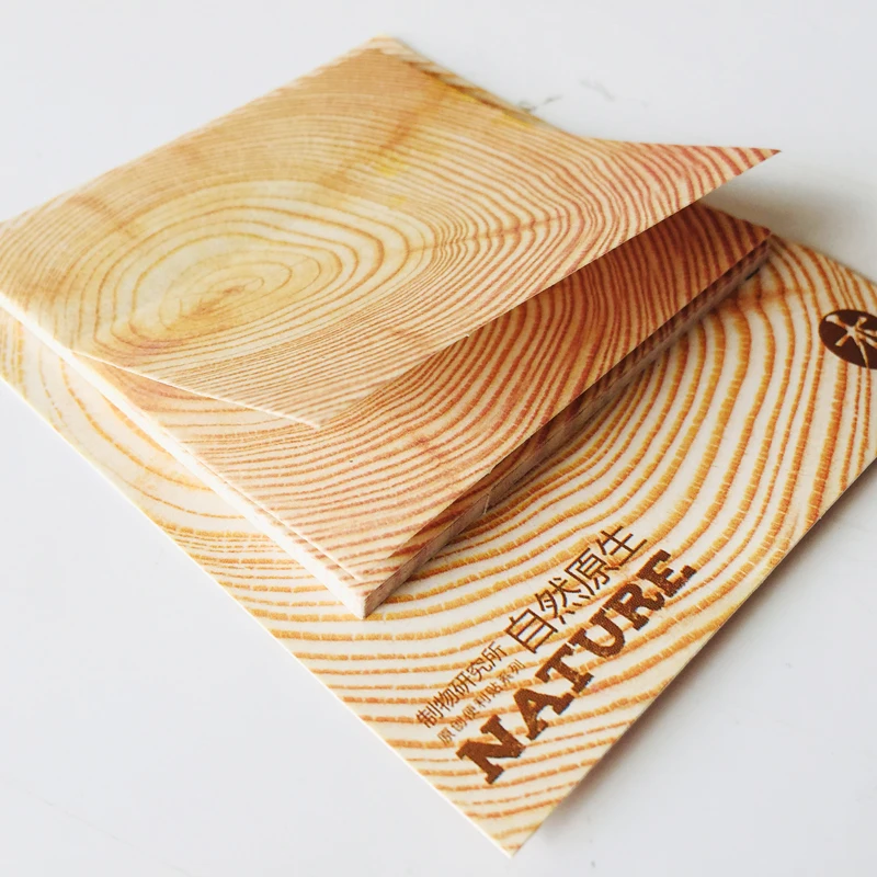 Стикеры для заметок из натурального дерева 30 листов|Блокноты| |