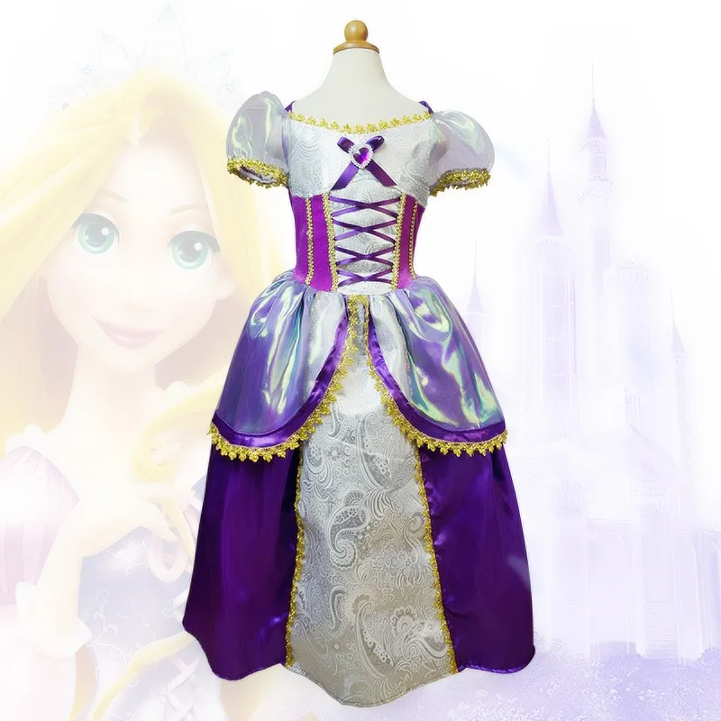 Лидер продаж фиолетовые Вечерние платья Рапунцель нарядное детское платье