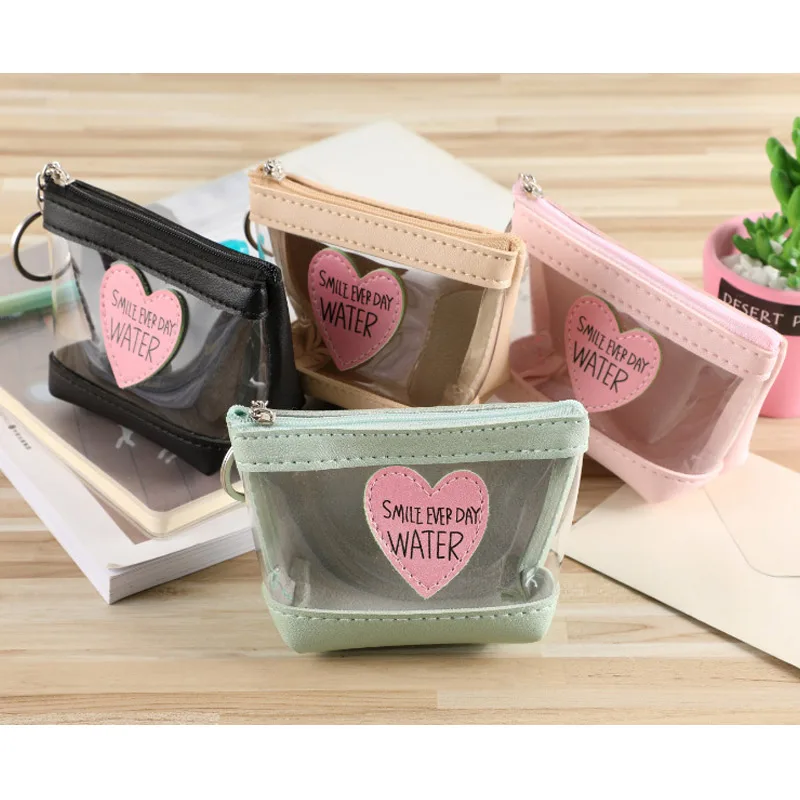 Кошелек для монет желе Прозрачные монеты кошелек ключ монета губная помада