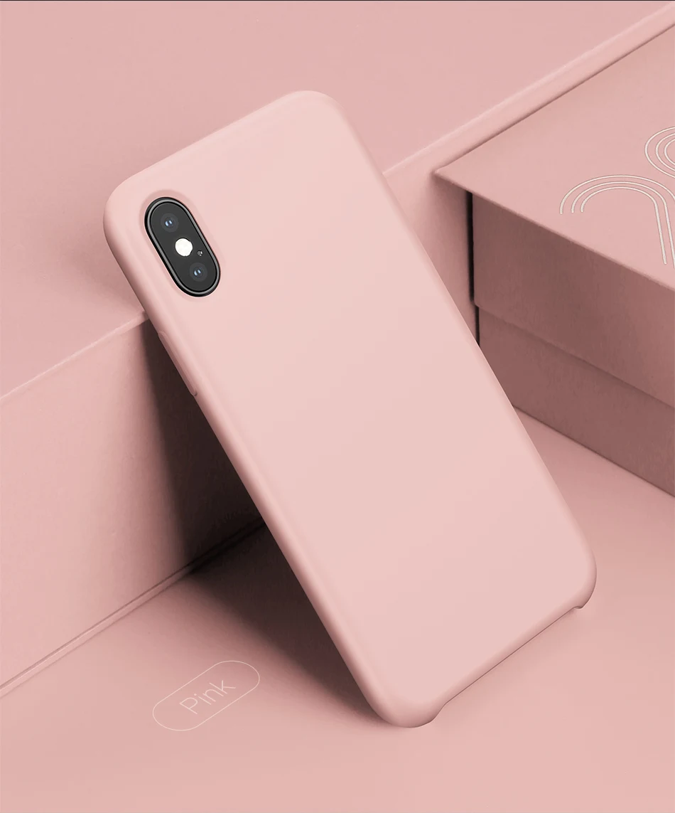 Роскошный жидкий силиконовый чехол Baseus для iPhone Xs Max, ультратонкий, гладкий Чехол карамельного цвета для iPhone Xs Max XR, чехол для телефона