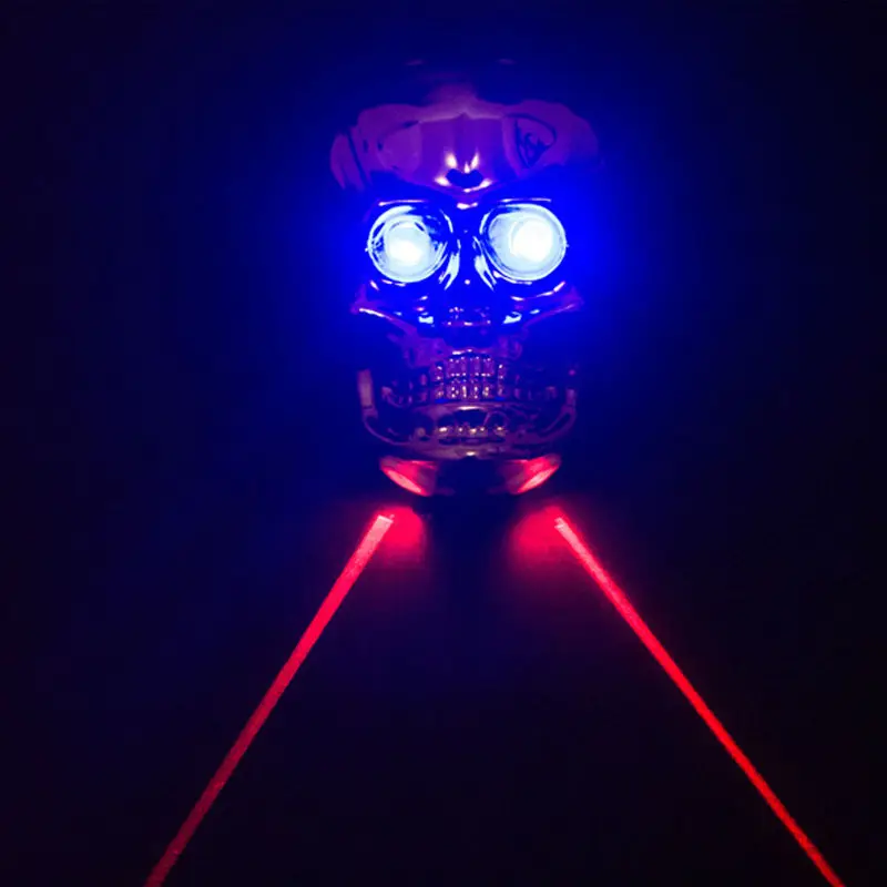 

Hot Sale Cool Bicycle LED Taillight Safety Warning Light 2 Laser Night Mountain Bike Rear Light Tail Light Lamp Bycicle Light