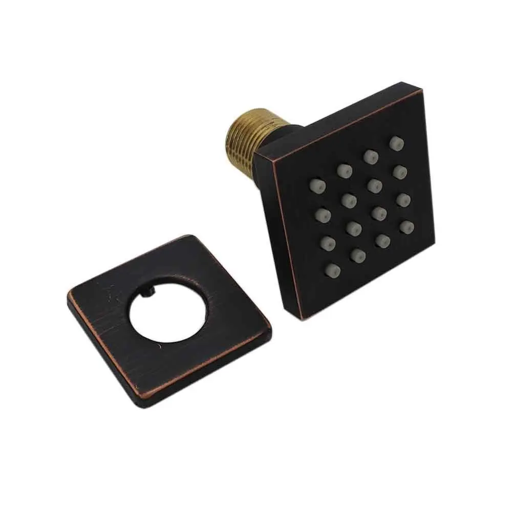 2-дюймовые латунные квадратные массажные струи для душа распылитель тела