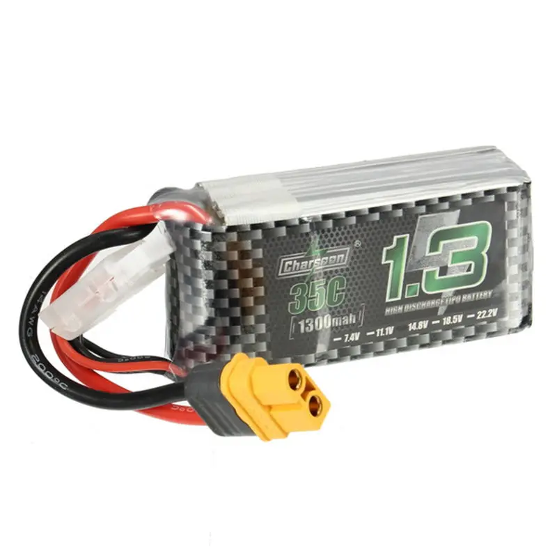 Hot Charsoon Batteries Strap 14.8V 1300mAh 4S 35C XT60 Plug Rechargeable Lipo Battery With Magic For RC Models |
