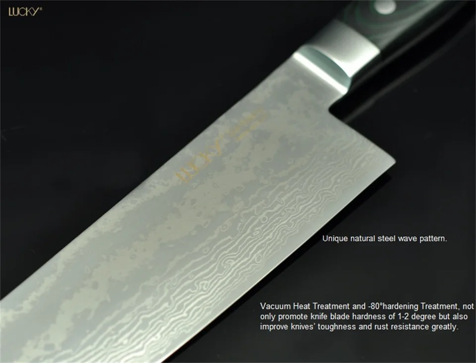 27 см дамасский нож шеф-повара кухонный японский vg10 Дамасская сталь Gyuto измельчитель мяса нож для нарезки филе кухонный нож 21