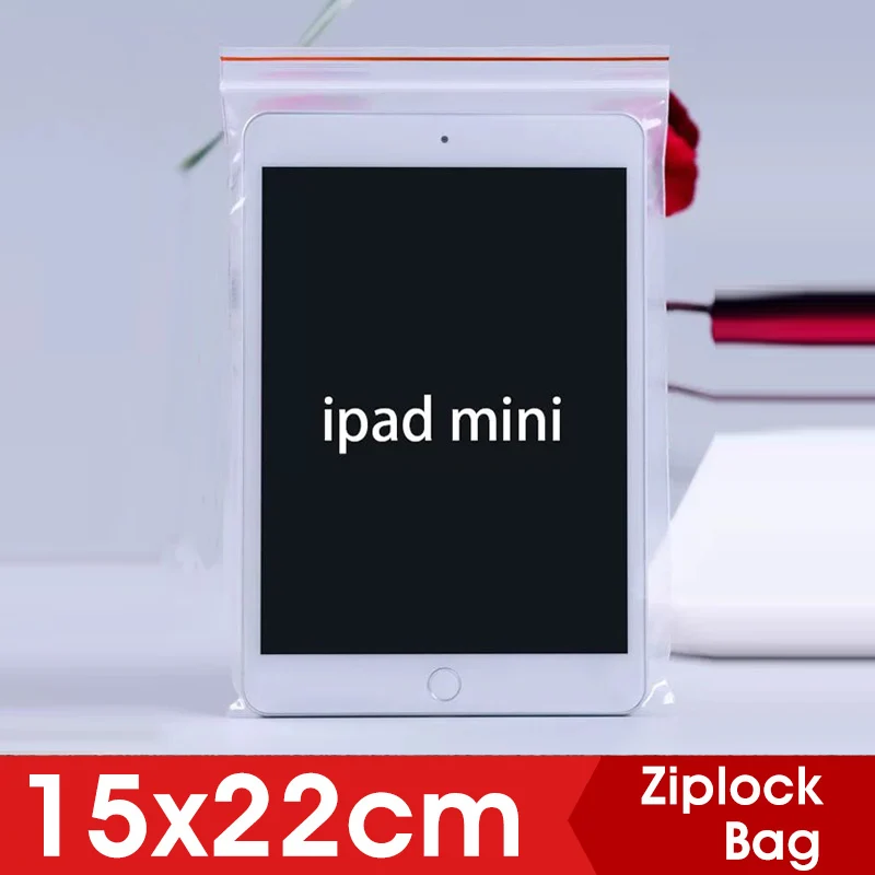 

15x22cm Clear Plastic Ziplock Bags Makeup Zipper Zip Lock Plastic Bags For Food Packing Thick Waterproof Storage Bag Organizer