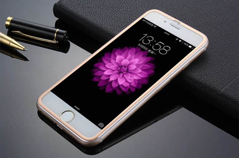 1000 шт 3D Tianium сплав металлический край закаленное стекло для iPhone 11 Pro Max XS XR X 8 7 6 6S Plus 9H Взрывозащищенный протектор экрана