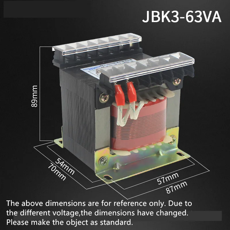 JBK3 63VA трансформатор управления станком 40VA380 переменная 6.3V24V110V220V|Аксессуары для
