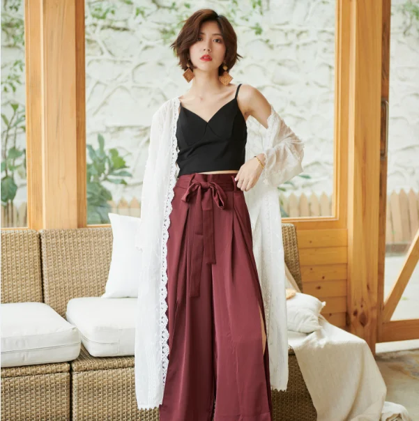 Брюки женские с широкими штанинами в английском стиле длина 160-190 см | Женская