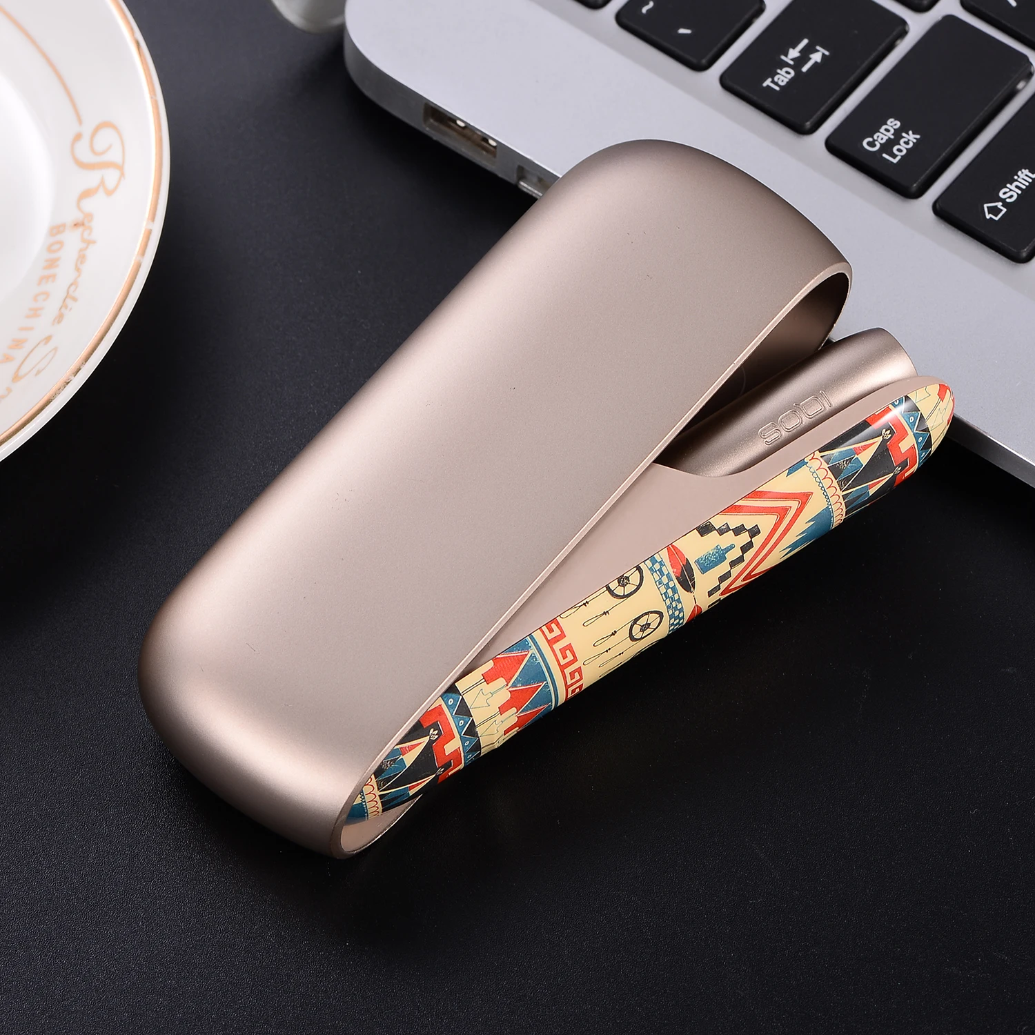 New Camo Stone Design Replaceable Magnetic Caps For IQOS 3.0 Outer Cases Vape Side Cover Case For IQOS 3 Fashion Design