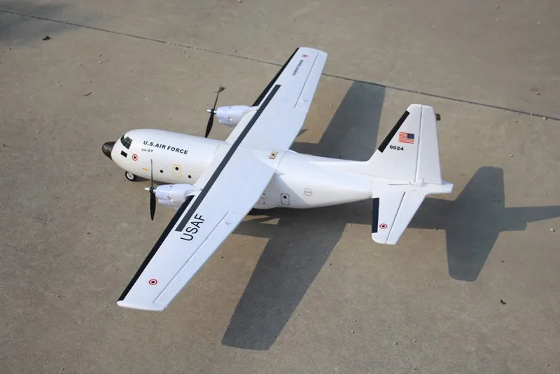 Новое поступление C-160 Cargotrans Твин Геркулес 1120 мм размах крыльев EPOS Warbird транспорт RC самолет комплект для детей Детские игрушки Подарки