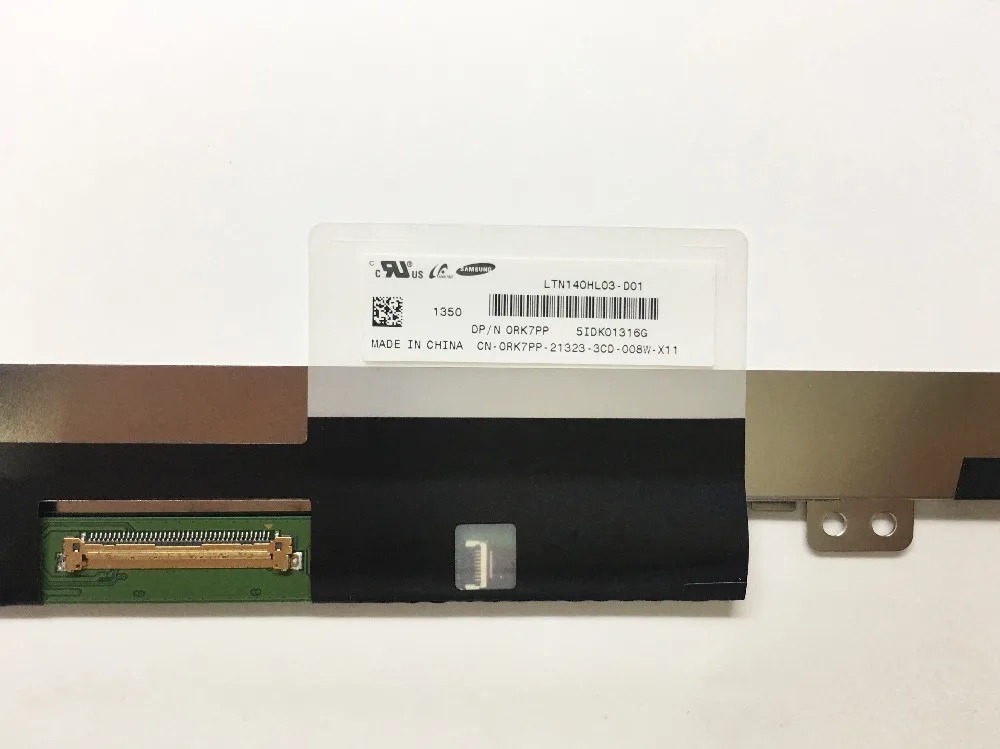LTN140HL03-D01 for Dell DP/N 0RK7PP LTN140HL03 D01 LCD Screen Matrix Laptop 14.0&quot FHD 1920X1080 40 Pins Replacement | Компьютеры и