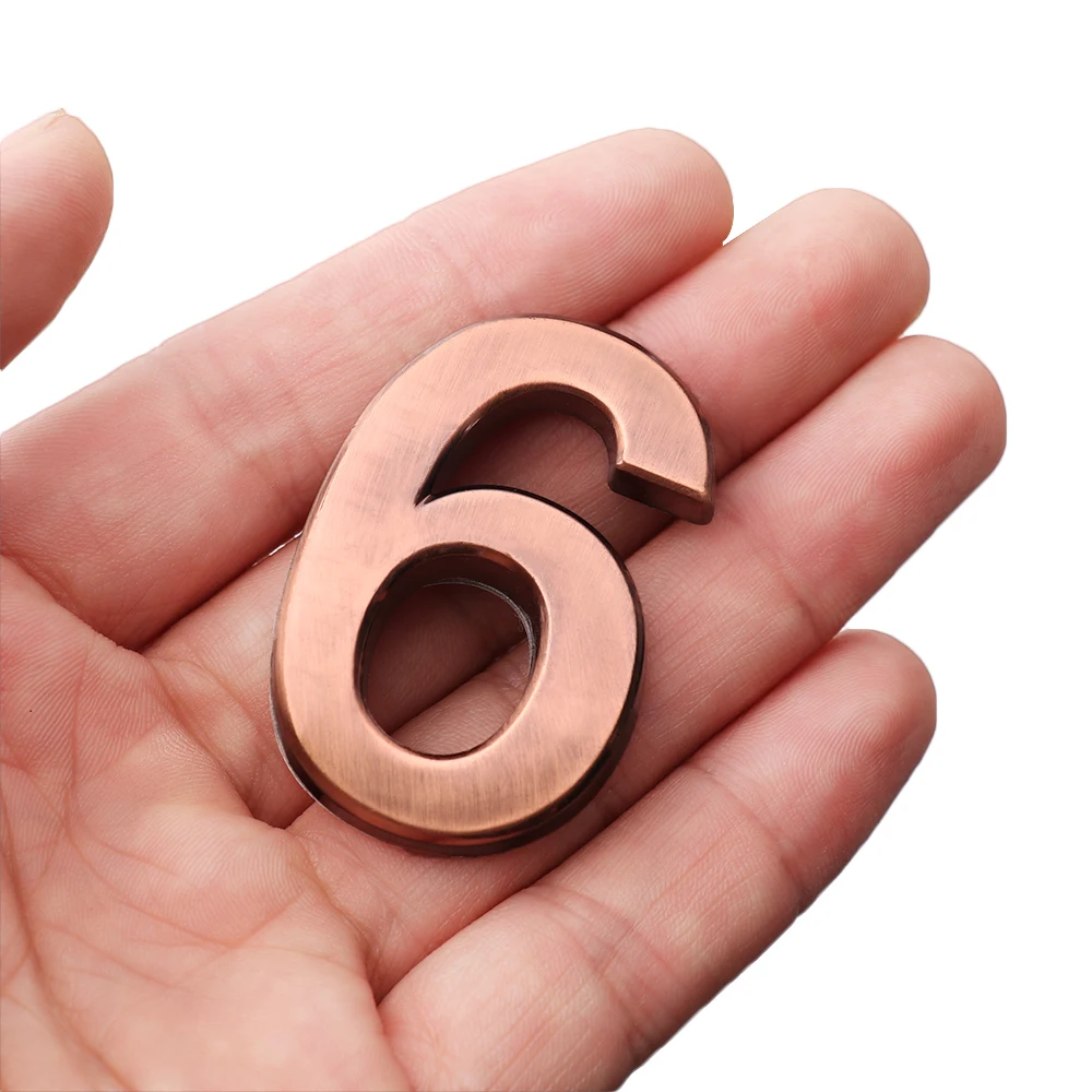 0 9 АБС пластик самоклеящаяся табличка для дома адрес номер двери стикер с цифрами