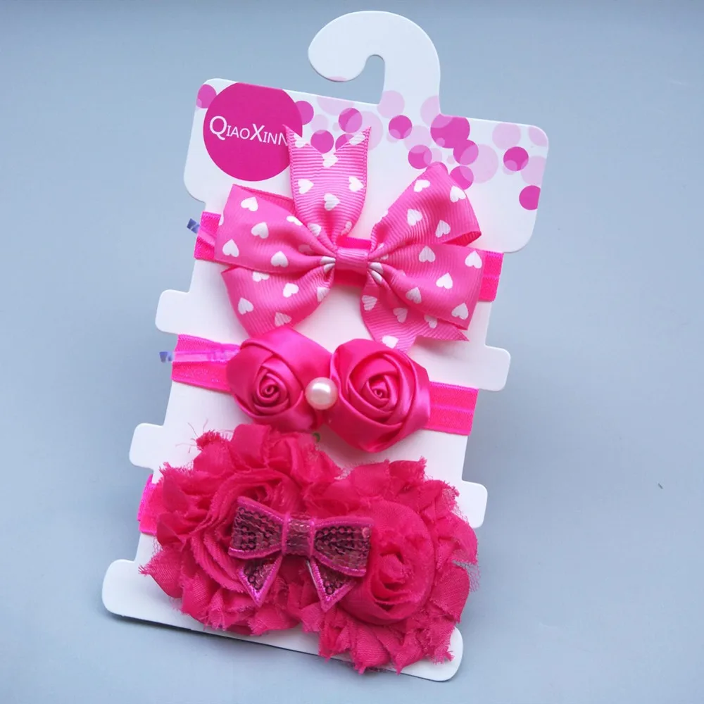 Распродажа 3 шт./компл. модная детская повязка на голову для девочек тюрбан с