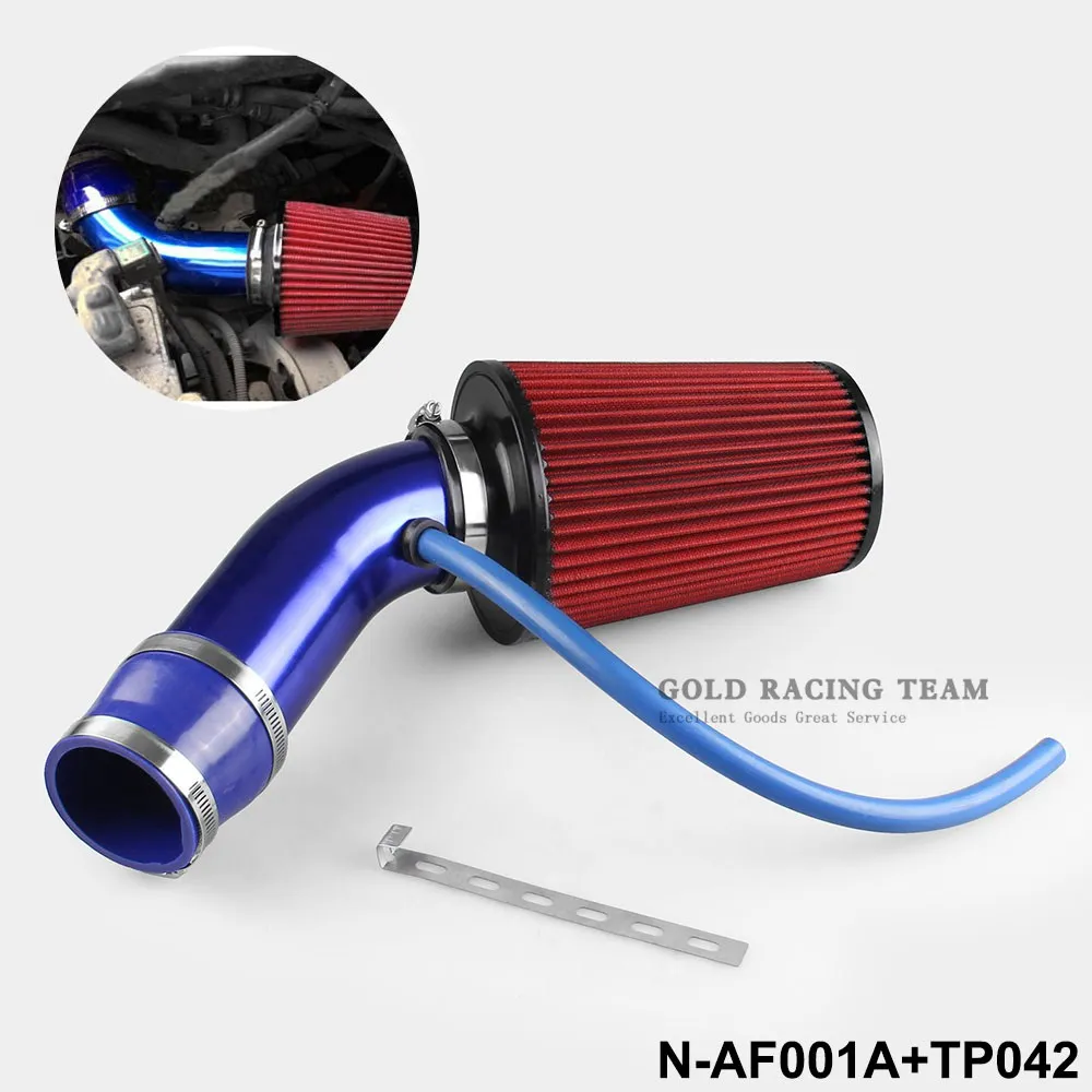 Universal 76mm and 240mm height Cold Air Intake cooling system Filter+3inch/76mm Aluminum car Pipe Pipes Kit | Автомобили и