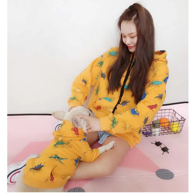 HSWLL Pet puppy Одежда Хлопок Щенок двухногая полосатая Толстовка Собака свитер осеннее пальто Французский бульдог кошка одежда Йоркшир