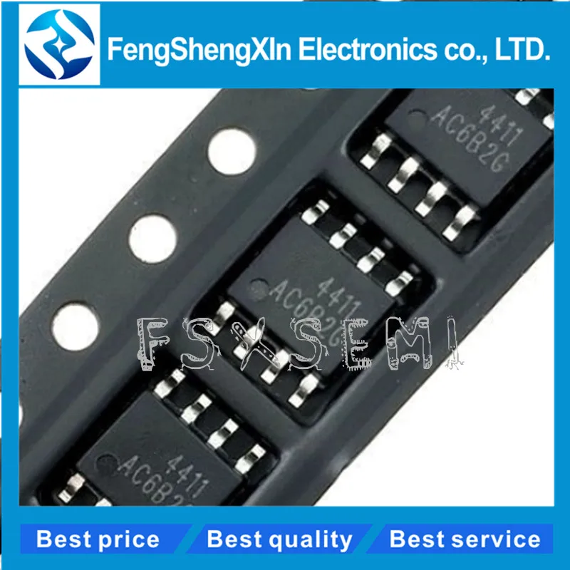 

100 шт./лот AO4411 SOP-8 30V P-Channel MOSFET