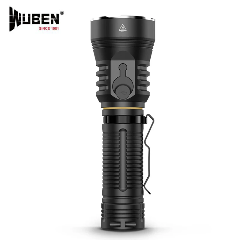 Wuben A21 фонарик с USB подзарядкой CREE XHP70.2 max 4200 люмен расстояние луча 222 м уличный