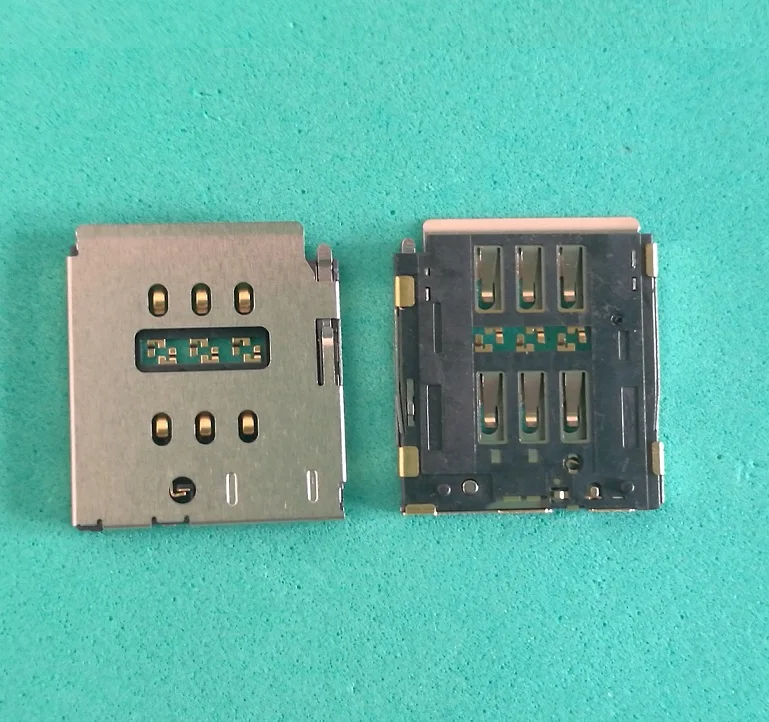50 шт./лот новый оригинальный считыватель SIM-карт гнездо разъем модуль слот для iPhone