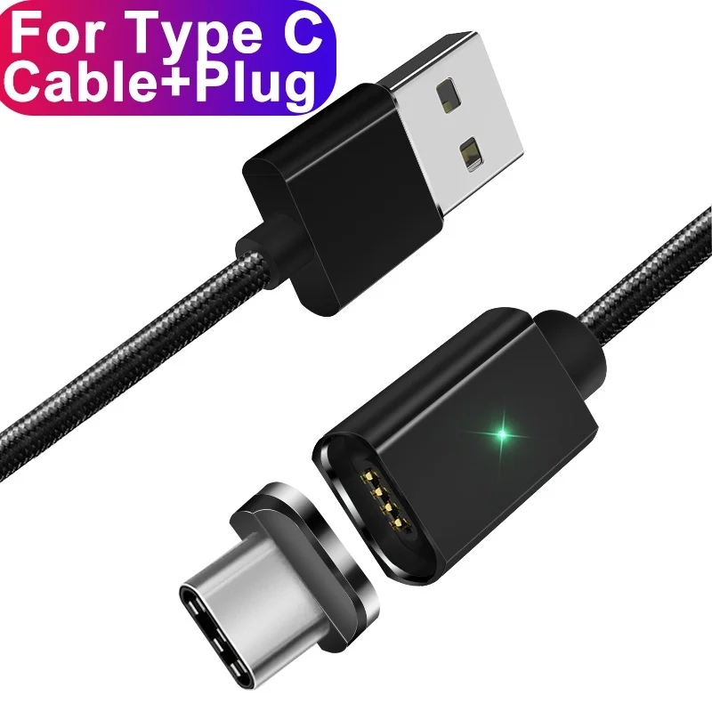 Зарядный кабель Магнитный USB кабель для передачи данных для iPhone быстрой зарядки Тип-C кабель микро-usb для samsung Galaxy A70 A50 A30 Kabel Magnetyczny