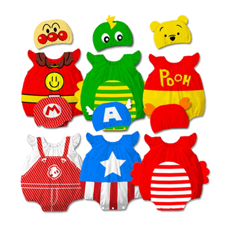 Хлопковые комбинезоны для новорожденных комплект одежды из хлопка с героями