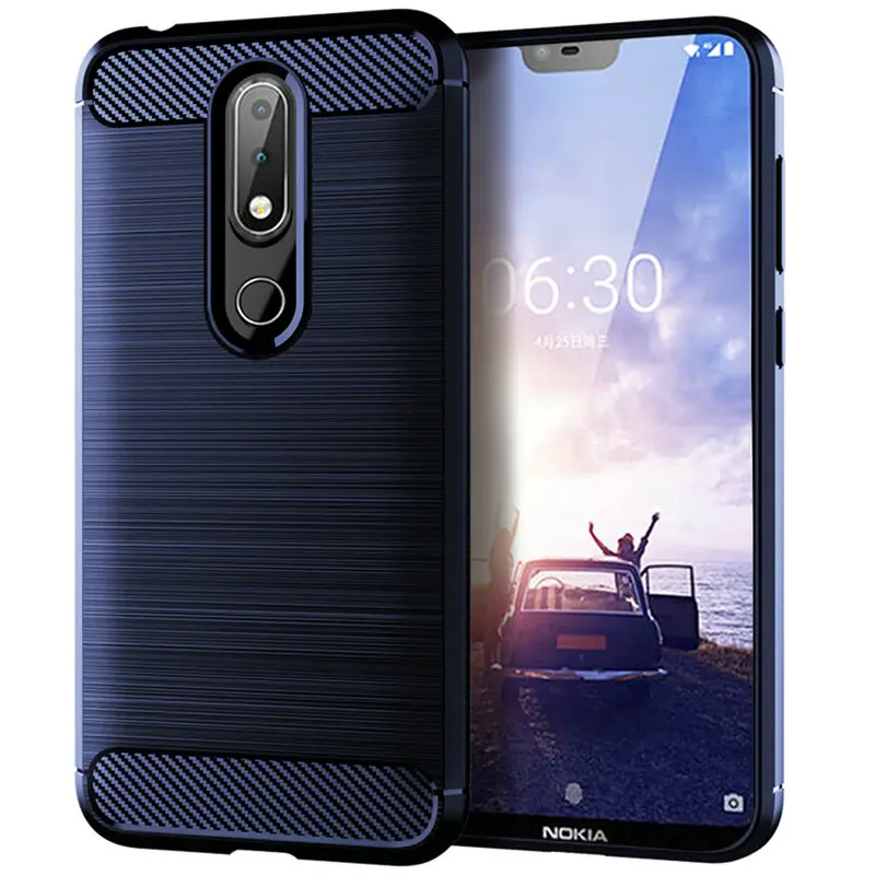 Чехол для Nokia 6 1 Plus Android One силиконовый защитный бампер противоударный чехол TA-1103