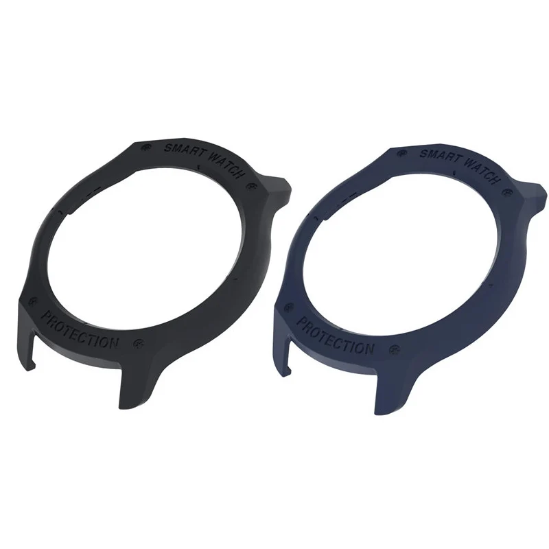 2-pack black blue Для ticwatch 2 Чехол SIKAI Твердый защитный чехол Красочный легкий корпус ПК - Цвет: 2-pack black blue