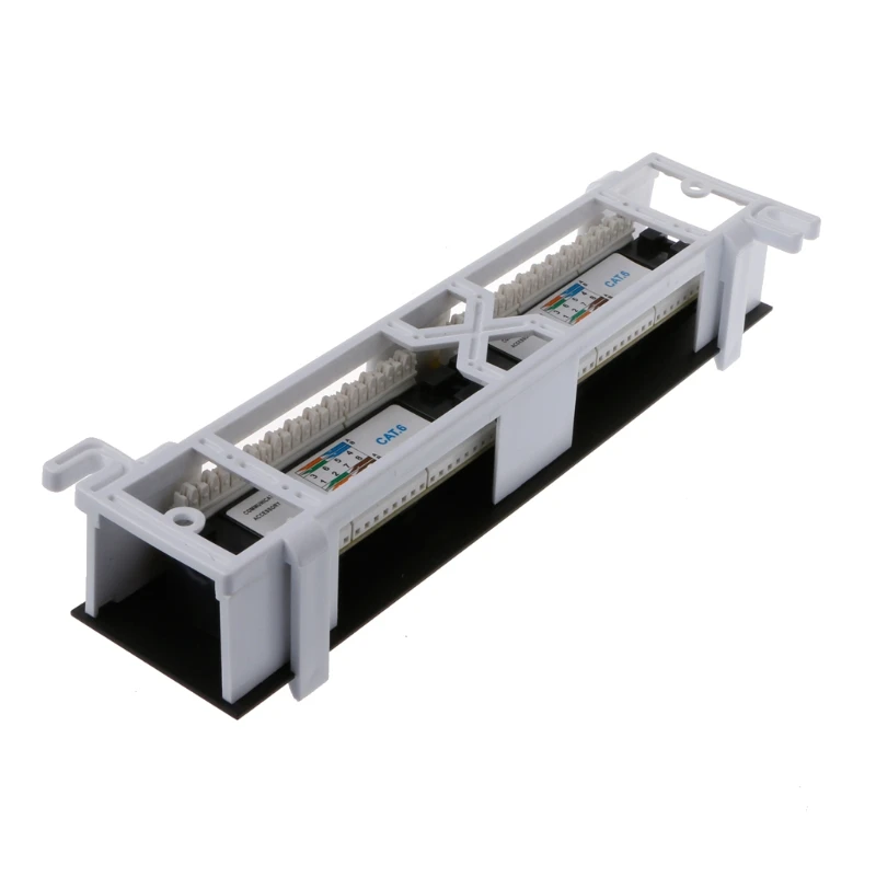 2020 Новый 12 портовый CAT6 патч панель RJ45 сетевое настенное крепление