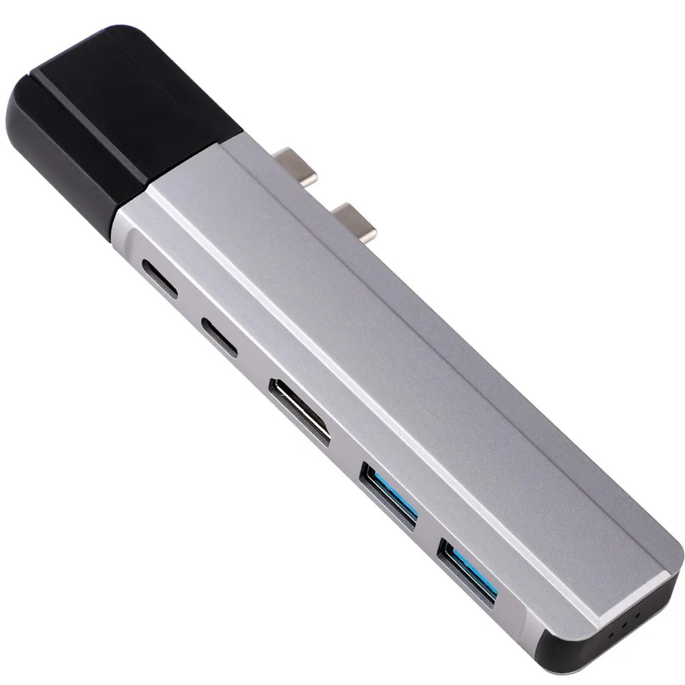 1 шт. два порта USB C концентратор к HDMI 4K с TF SD ридер слот адаптер для MacBook Pro/Air новое