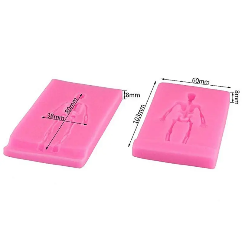 

1 Set 3D Cross Coffin Skeleton Skull Silicone Mold for Fondant Resin DIY Resin Jewelry Making Craft Tools 2019 Gifts