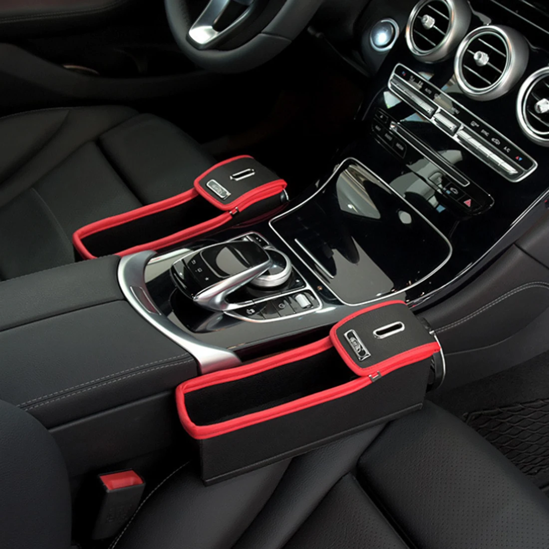 Автомобильный ящик для хранения 2 шт./компл. высокое качество органайзер монет