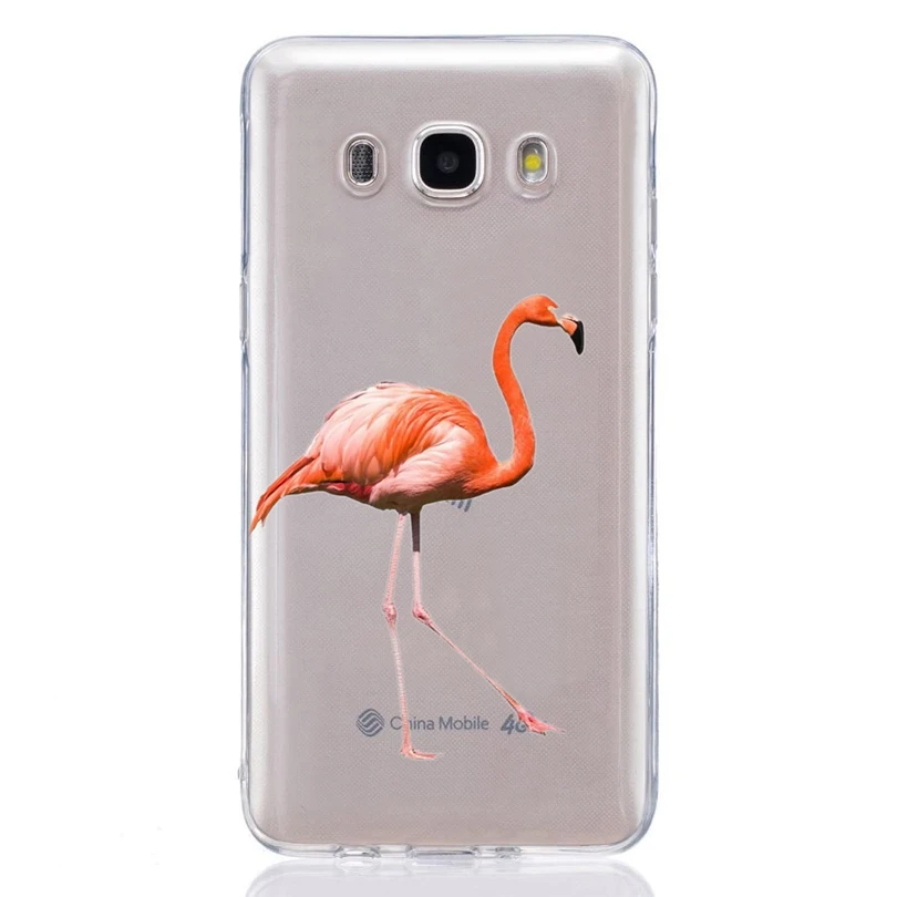 Для Samsung Galaxy A3 A5 2016 2017 prime J1 J2 J3 J5 J7 TPU цветной мягкий чехол с рисунком фламинго Fundas