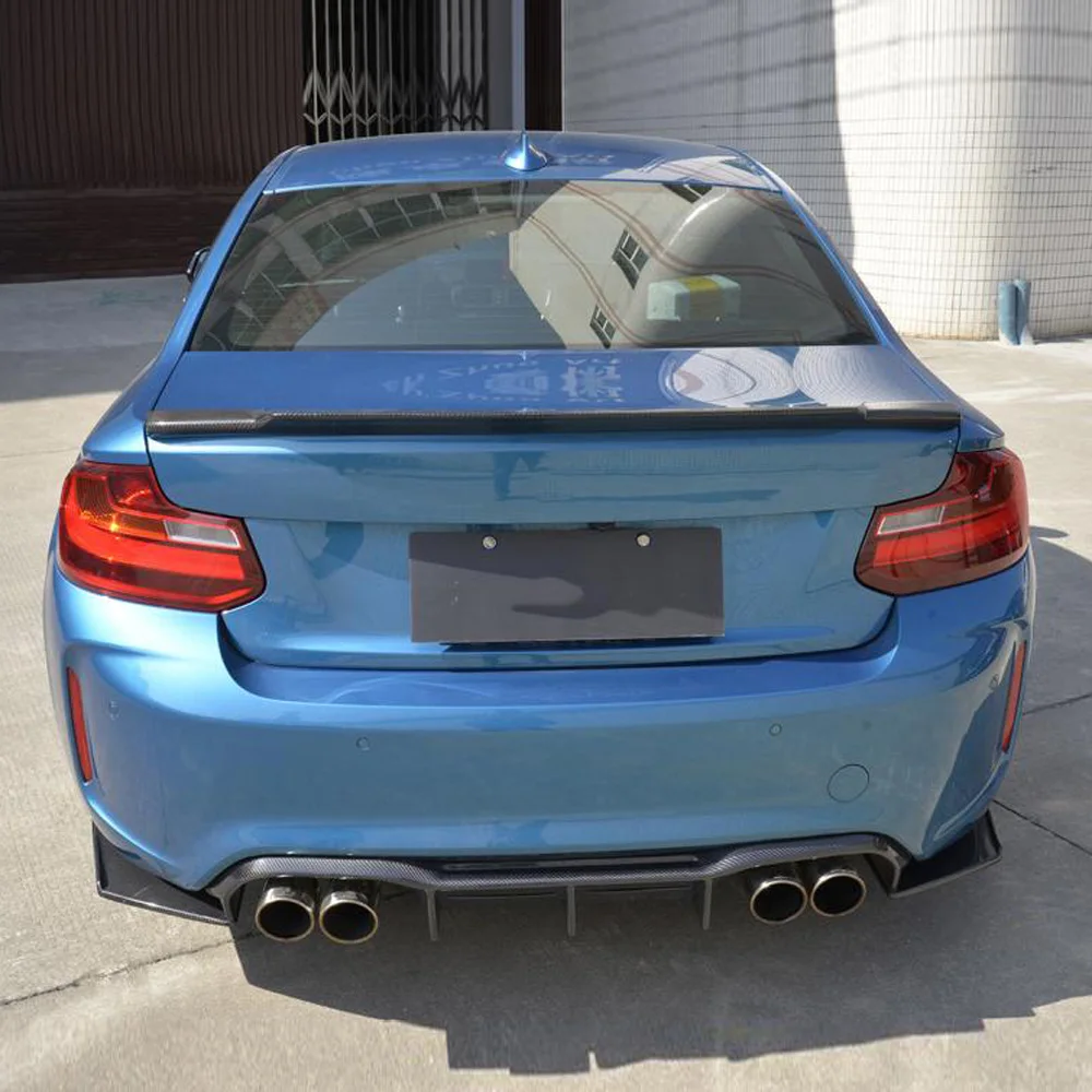 Задний диффузор из углеродного волокна спойлер бампер для BMW 2 серии F87 M2 2016 2017
