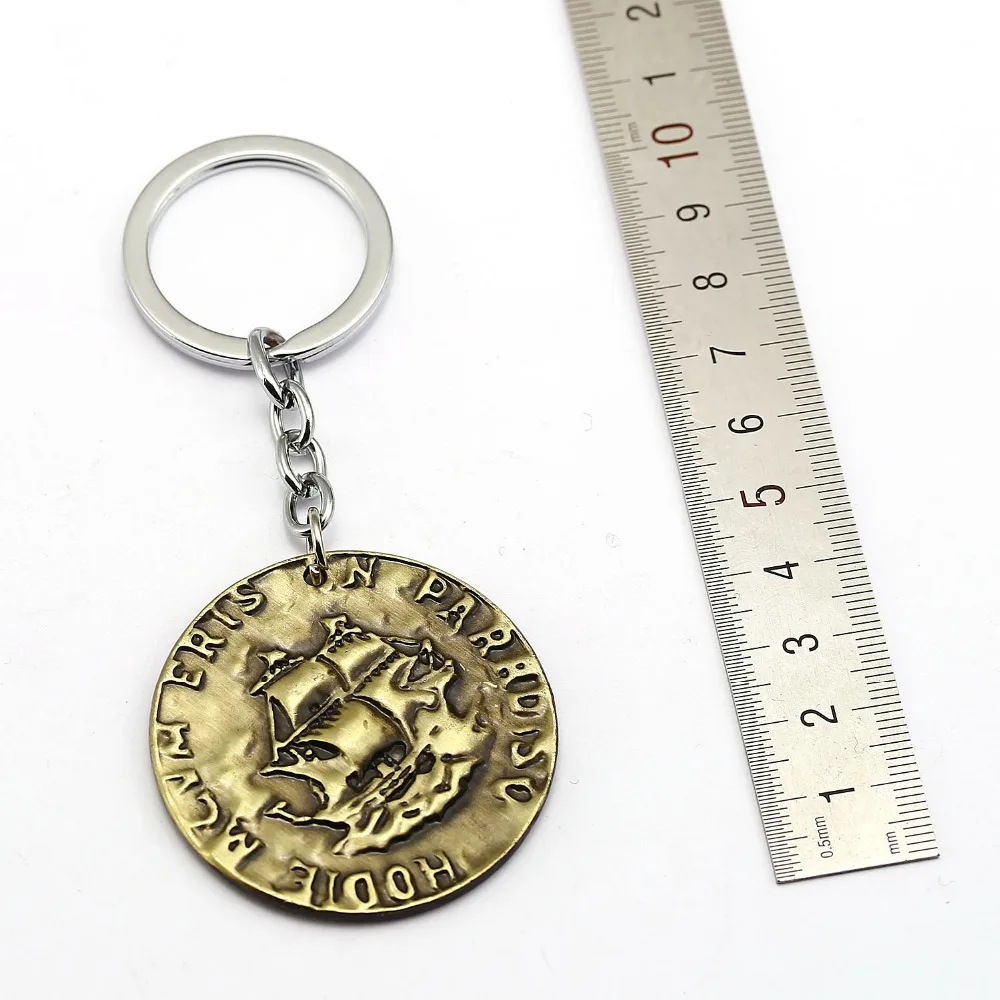 Брелок для ключей в форме монеты игровой неочаровательный брелок с кулоном виде