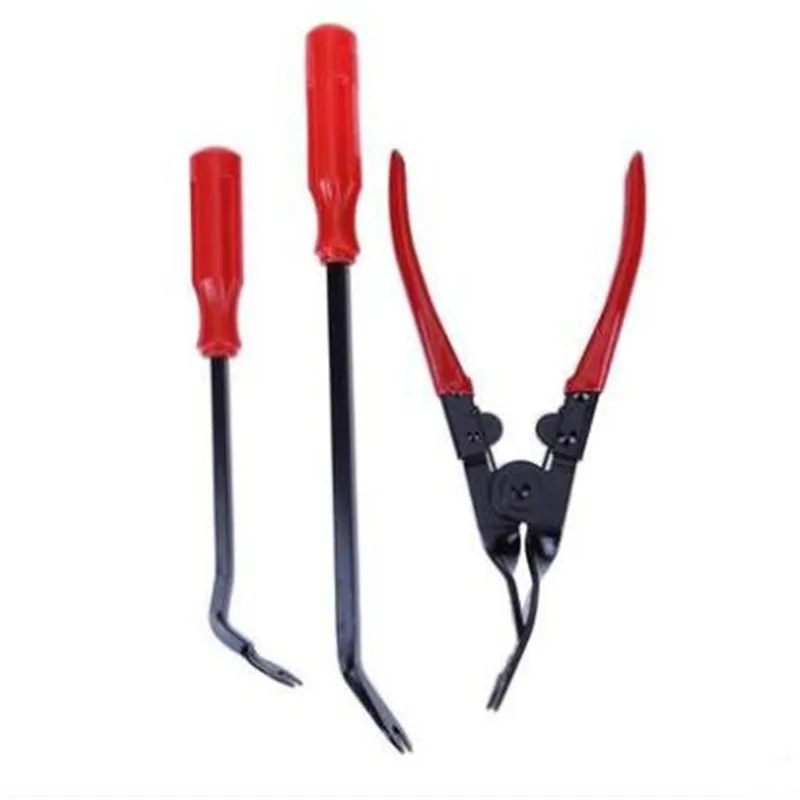 3pcs Car Clip Removal Plier Fastener Tool Car Door Panel Rem Work Perfect And Free Shipping