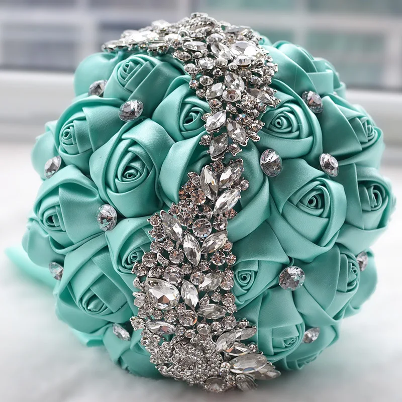 Crystal Wedding Bouquet Brooch Accessories Bridesmaid Artifical flowers Bridal Bouquets 2020 | Свадьбы и торжества