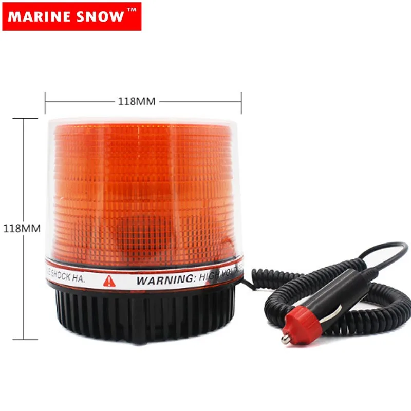 Светодиодный полицейский Автомобильная сигнальная лампа Магнитная Монтажная