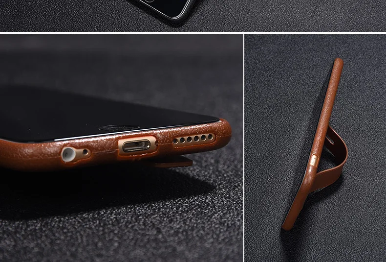 Чехол из искусственной кожи для iphone XS Max XR ультра тонкие чехлы для телефонов iphone X 8 7 Plus 6 6s чехол Coque Fundas Capa kickstand