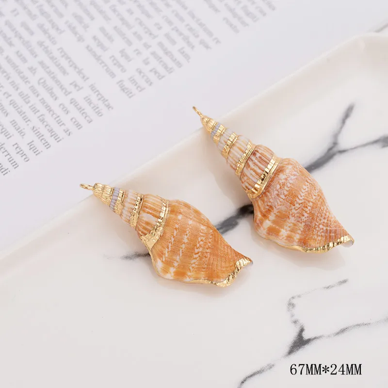 2 шт. подвески для браслета в виде ракушек|Шармы| |